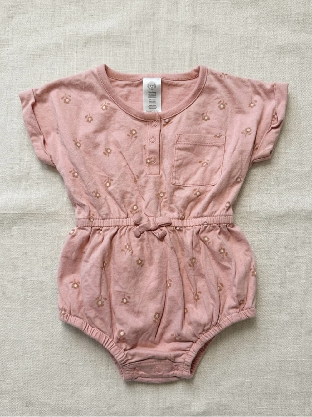 Gerber Pink Floral Toddler Romper